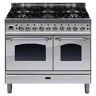 ILVE Milano Dual Fuel Range Cooker Stainless Steel ILVE Milano Dual Fuel Range Cooker Stainless Steel